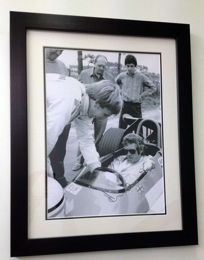 Derek Bell signed Steve McQueen â€˜Le Mansâ€™ set-Sold