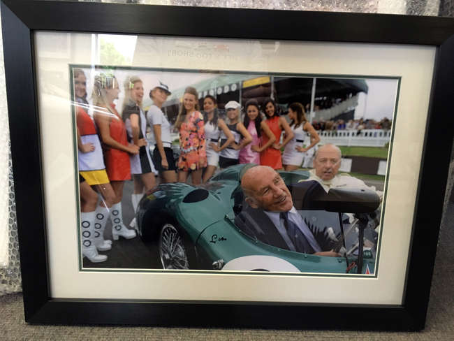 Aston, Stirling & The Girls, signed Sir Stirling Moss-Auction Lot