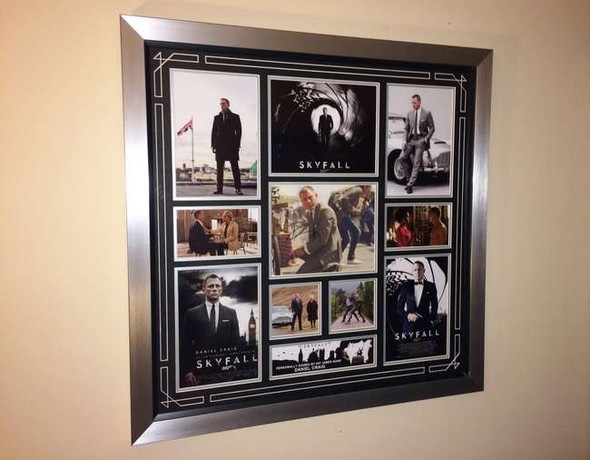 Daniel Craig signed Skyfall framed photo montage-Sold