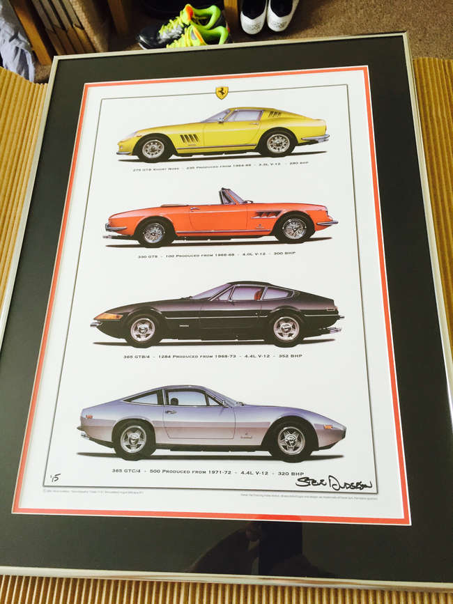 'Ferrari V12's' by Steve Anderson-Sold