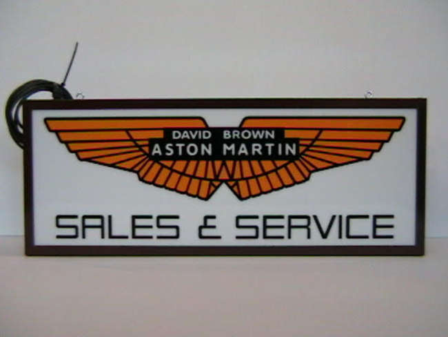 Aston Martin Illuminated Sign.-Sold