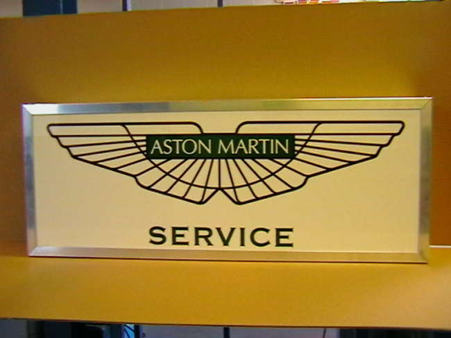 Aston Martin Service Illuminated Sign-Sold