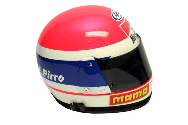 Original Emanuele Pirro Helmet-Auction Lot