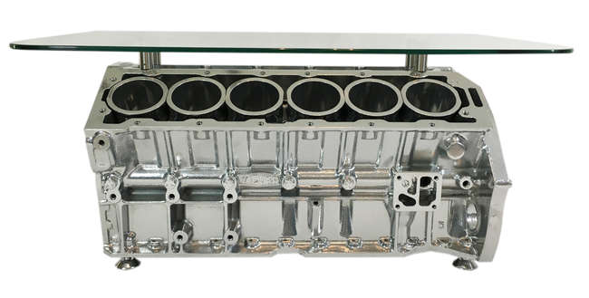  E-Type Jaguar V12 Engine Coffee Table-Sold