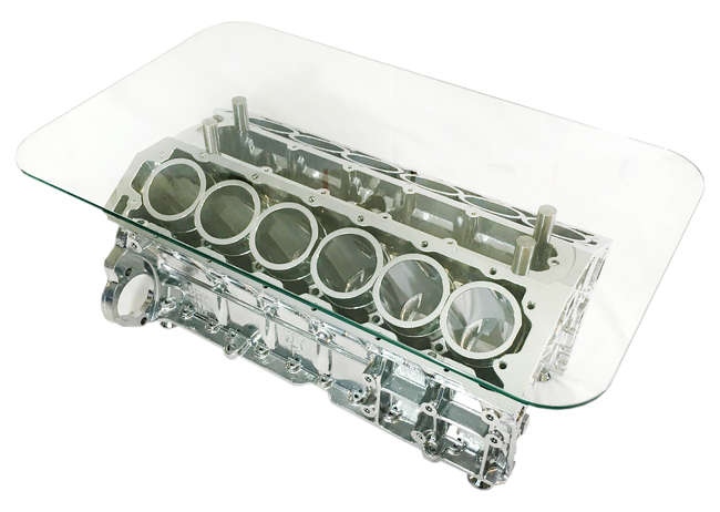  E-Type Jaguar V12 Engine Coffee Table-Sold