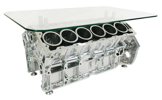  E-Type Jaguar V12 Engine Coffee Table-Sold