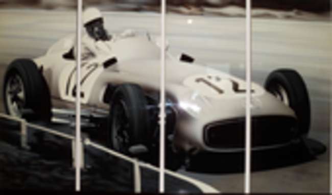 Sir Stirling Moss Artwork Panels-Auction Lot