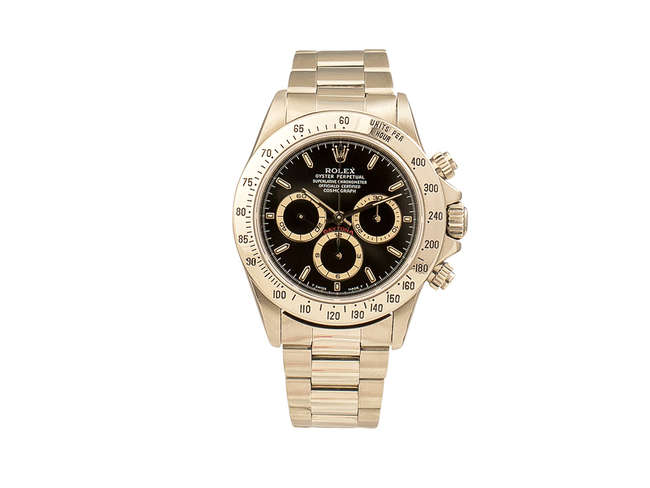 Rare Gentlemenâ€™s Rolex Daytona Bracelet Wristwatch with Ze-Auction Lot