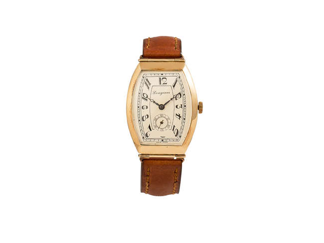 Rare 14ct Rose Gold Gentlemenâ€™s Longines Wristwatch-Sold