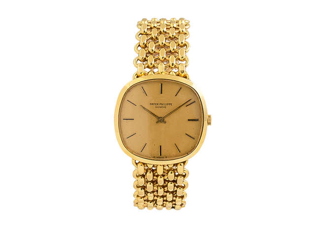 Rare Patek Philippe Golden Ellipse Bracelet Wristwatch-Auction Lot