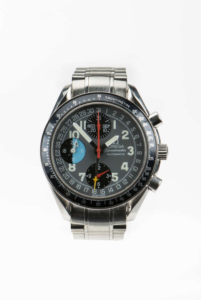 Omega Speedmaster 'Schumacher' Day-Date automatic chronograp-Sold