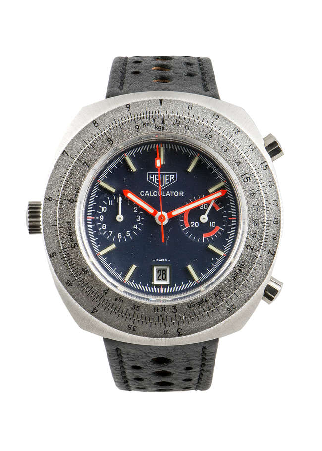 Heuer Calculator Automatic chronograph-Auction Lot