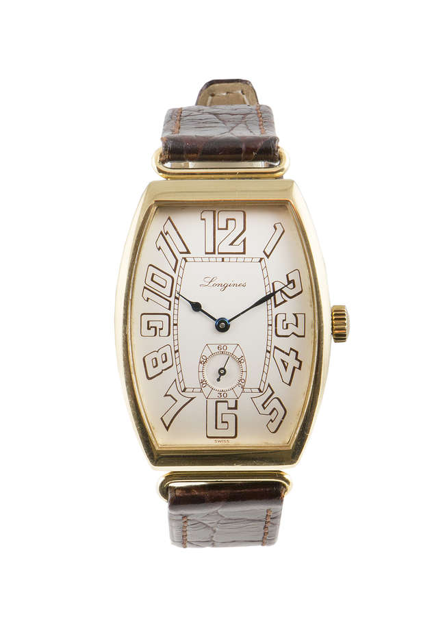 Longines 18ct Gold Tonnou 1930s Re-Edition Limited Edition 1-Sold