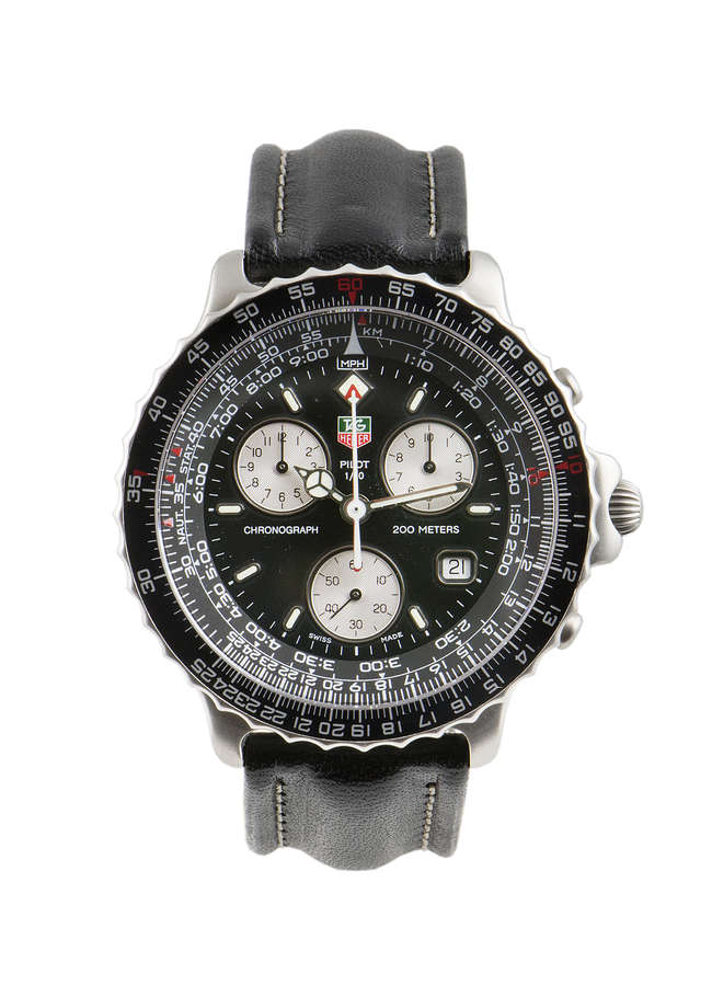 c.1993 TAG Heuer 'PILOT' Chronograph 2nd Generation in Immac-Sold