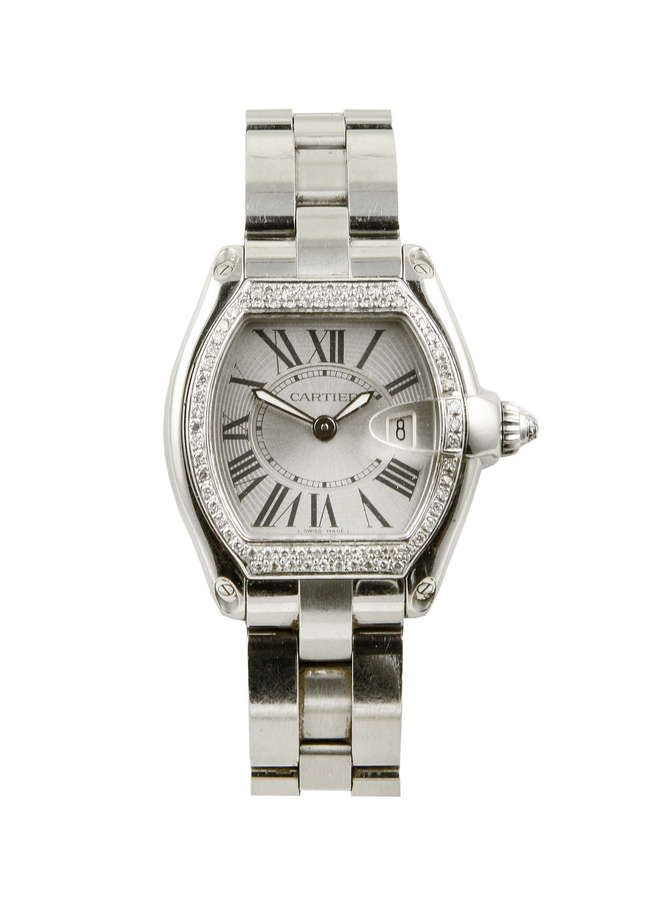 2007 Cartier Roadster Diamond Set complete with Box and Pape-Sold