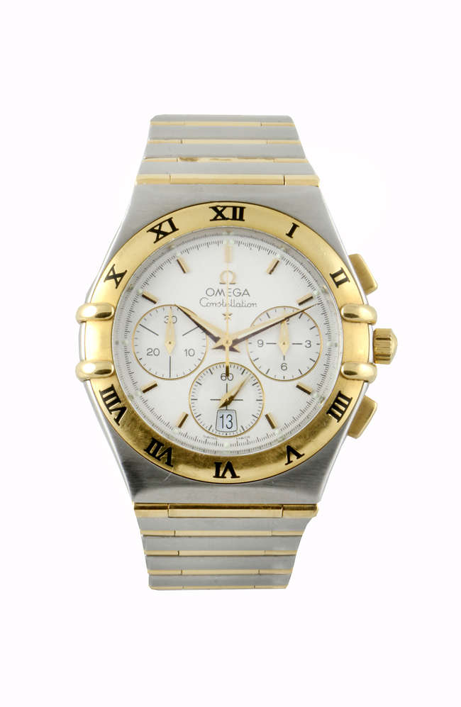C.2002 Omega Constellation Bi-Metal quartz Chronograph-Sold