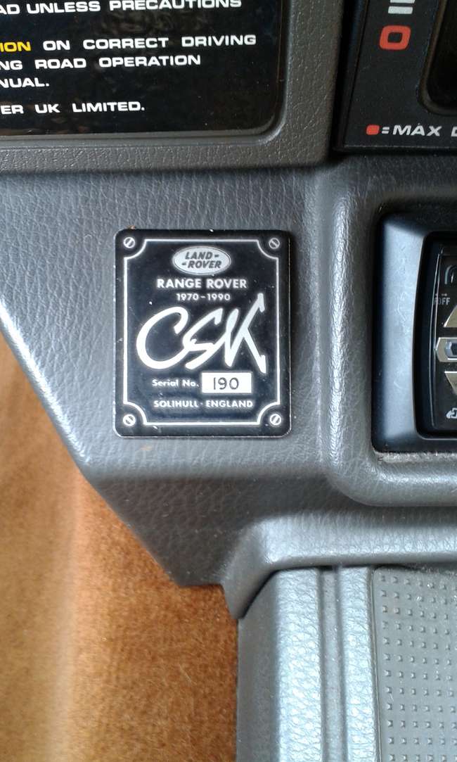 1991 Range Rover CSK-Auction Lot