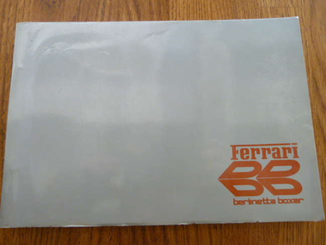 Ferrari 365GT4BB Parts Manual-Auction Lot
