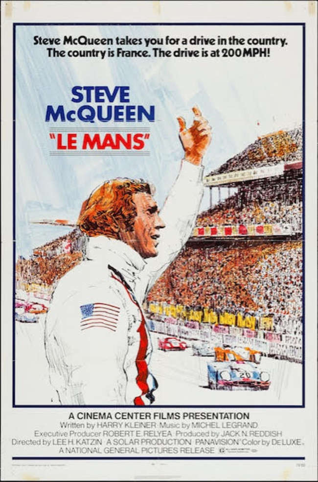 Steve Mcqueen Le Mans Poster.-Sold