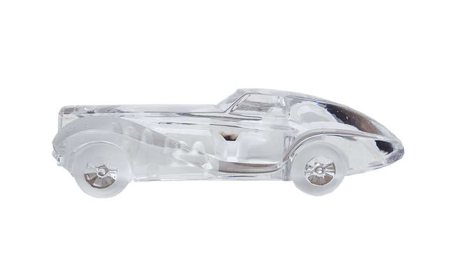 A 1930's Sports Limousine Glass Sculpture-Sold