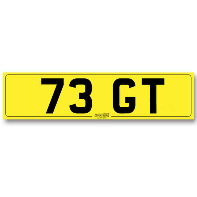 Registration Number 73 GT-Sold