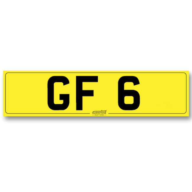 Registration Number GF 6-Auction Lot