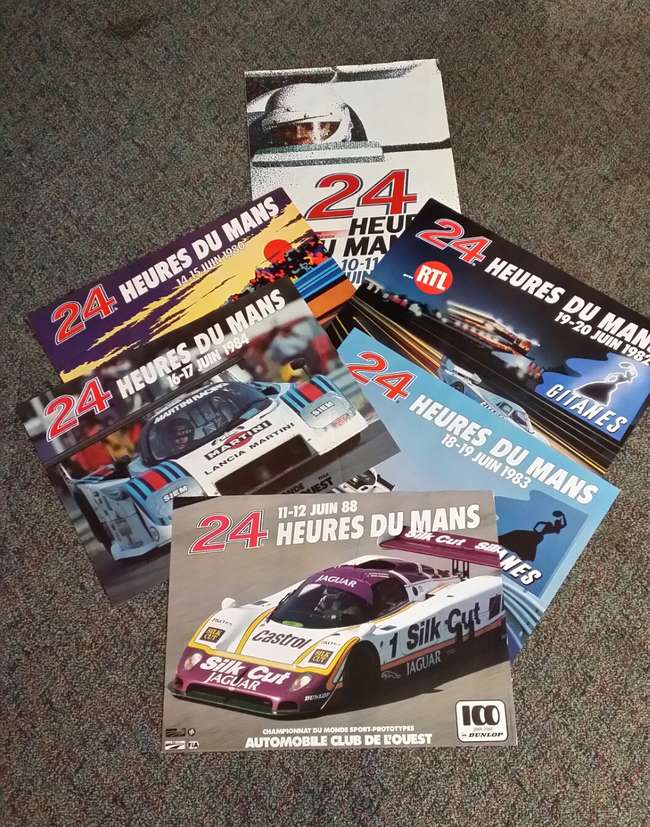 6 Original Le Mans Posters-Sold