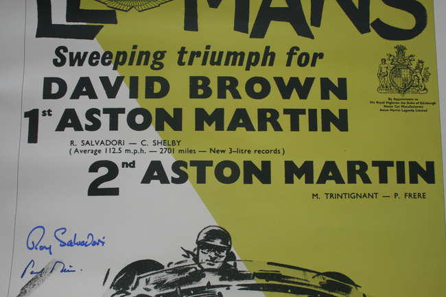 Aston Martin Le Mans Victory Poster-Sold