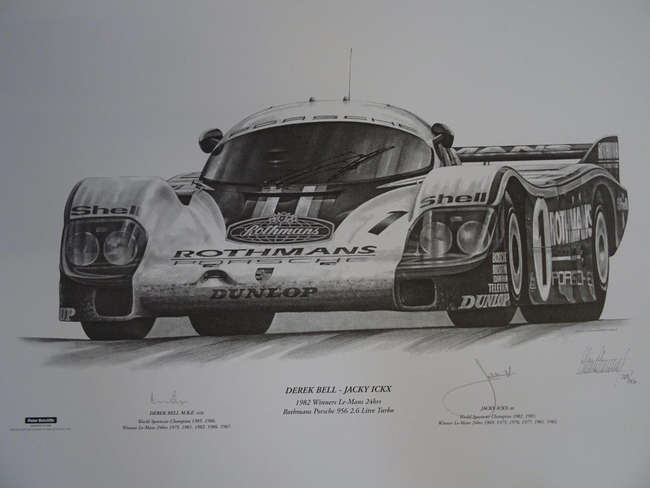 Rothmans Porsche 956 Limited Edition Print.-Sold