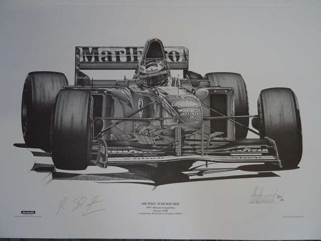 Michael Schumacher Limited Edition Print.-Sold