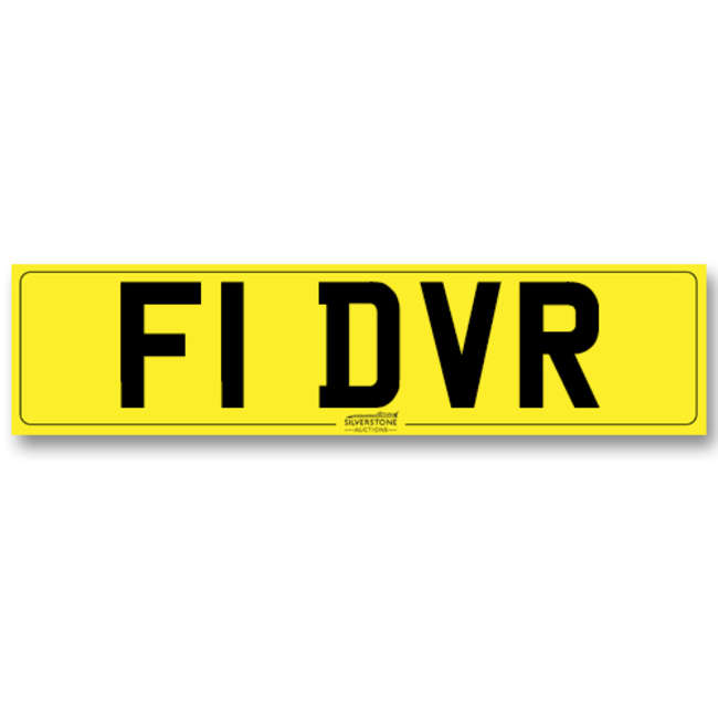Registration Number F1 DVR-Auction Lot