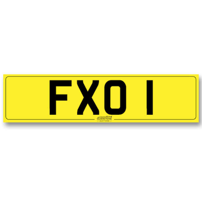 Registration Number 'FXO 1'-Sold