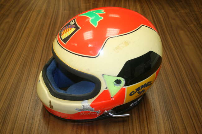 Johnny Herbert's 1988 Race Used Crash Helmet-Sold