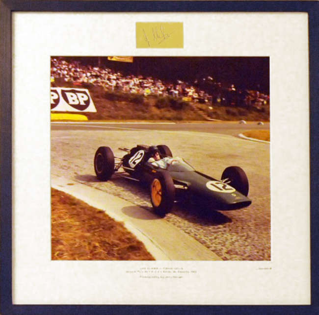 Jim Clark Team Lotus French GP Print-Sold