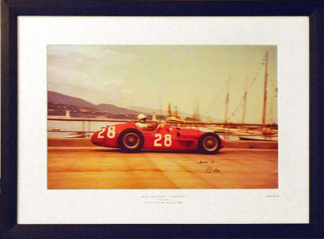    Sir Stirling Moss Maserati Monaco Grand Prix Print-Sold