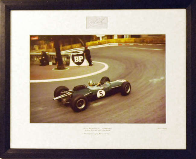 Sir Jack Brabham- Monaco GP 1964 Print-Sold