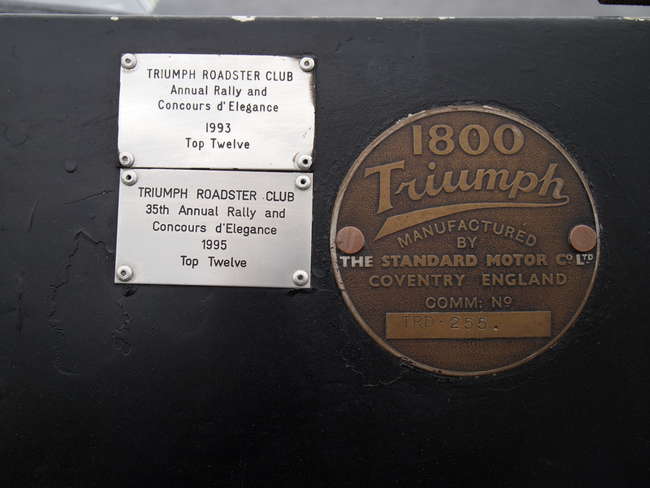 1946 Triumph Roadster 1800-Sold