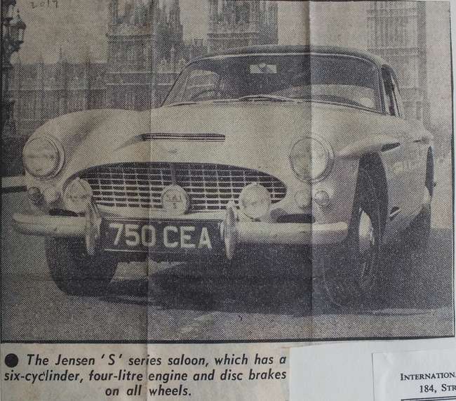 1960 Jensen 541S -Sold