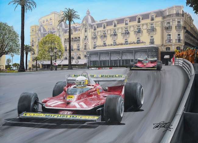 Jody Scheckter at Monaco in 1973-Sold