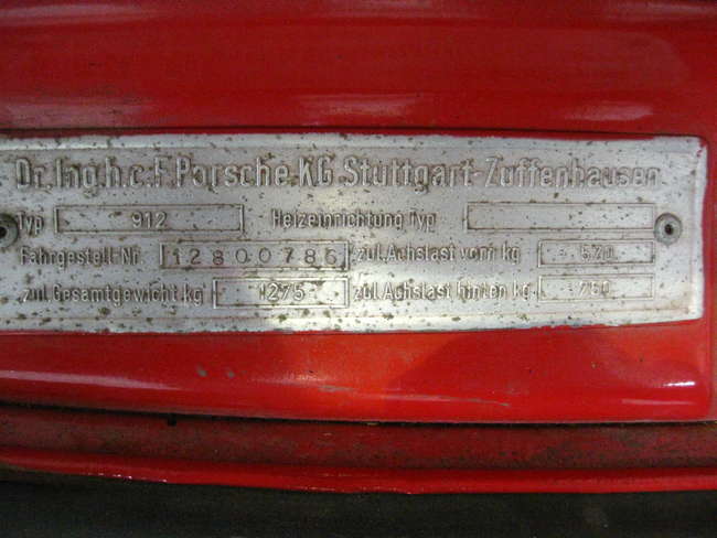 1968 Porsche 912 Karmann CoupÃ©  -Auction Lot