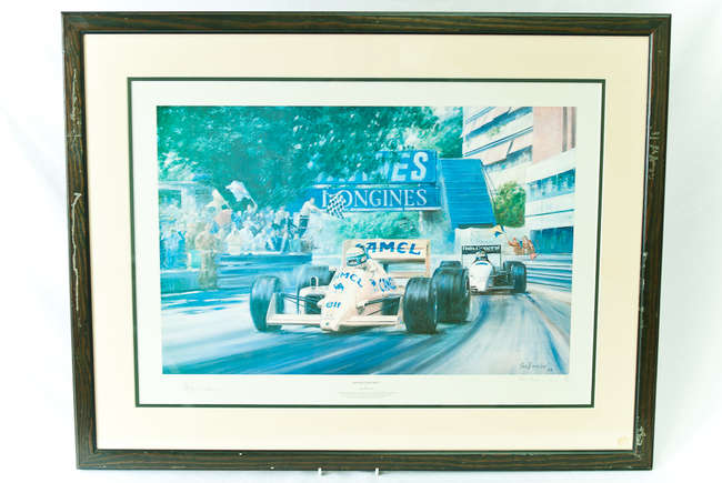 Alan Fearnley Senna print-Auction Lot