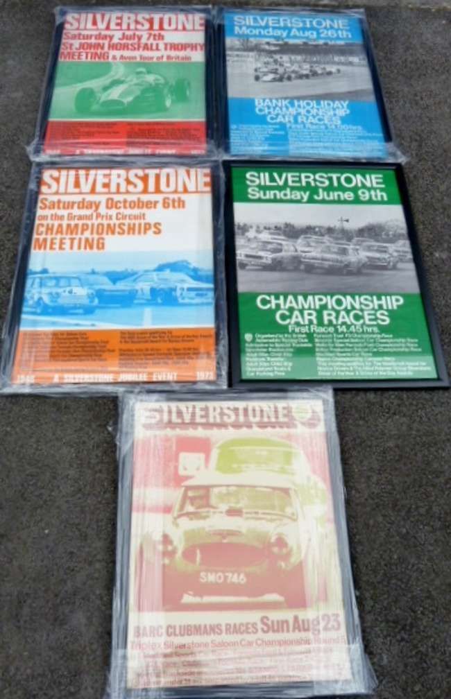 5 Silverstone Motorsport Posters-Sold