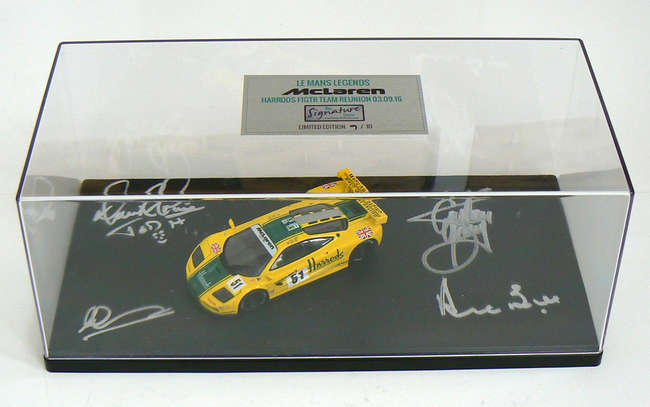 McLaren F1GTR Le Mans diorama, multi-signed-Sold