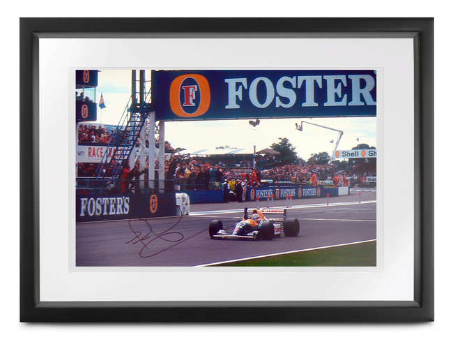 British Grand Prix victory, signed Nigel Mansell CBE-Sold