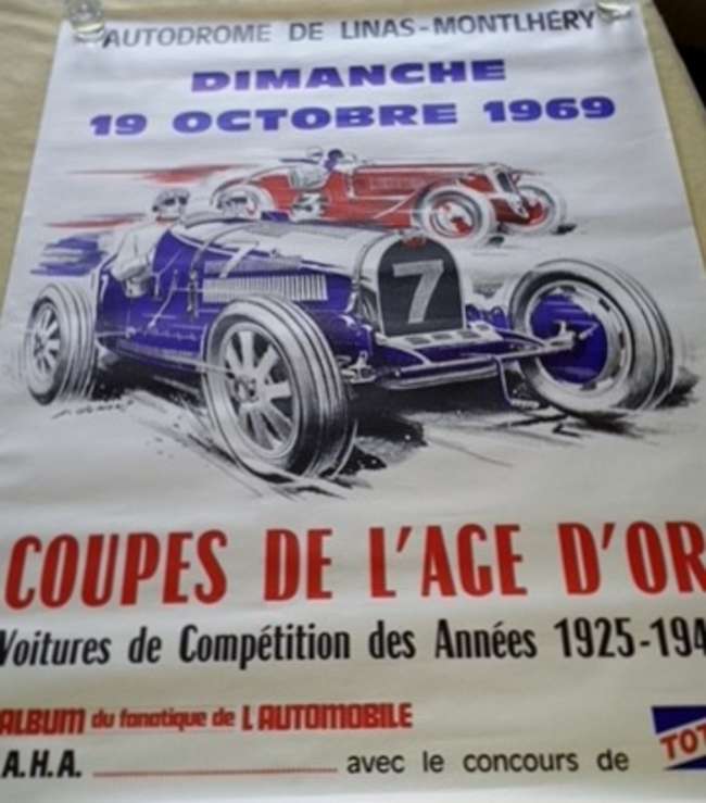 Motorsport related posters.-Auction Lot