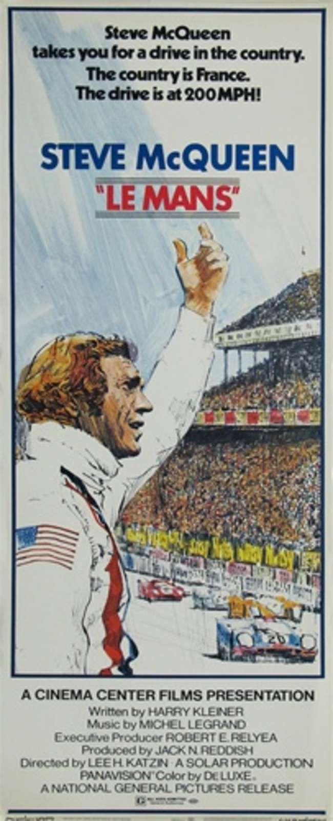 Steve McQueen 'Le Mans' Movie Poster-Sold
