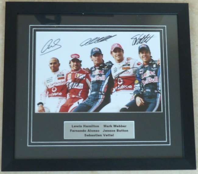 Formula 1 World Champions Photograph -Sold