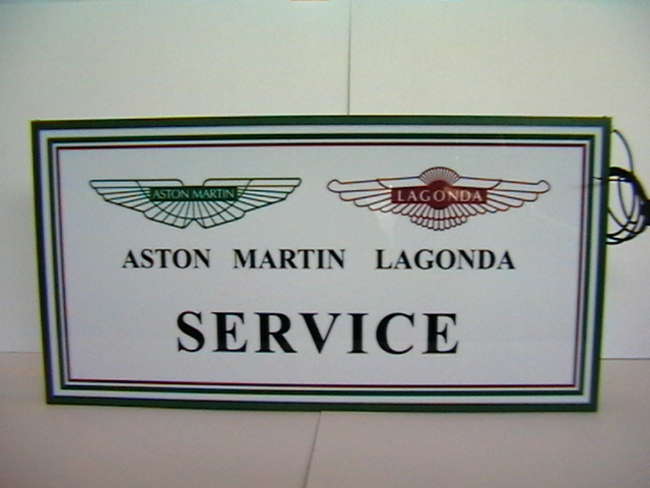 Aston Martin Illuminated Sign-Sold