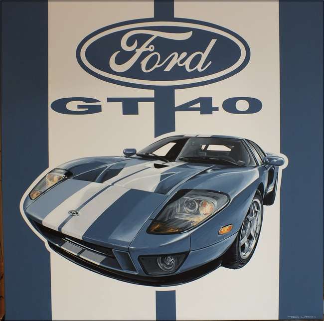 Ford GT40 Painting-Sold