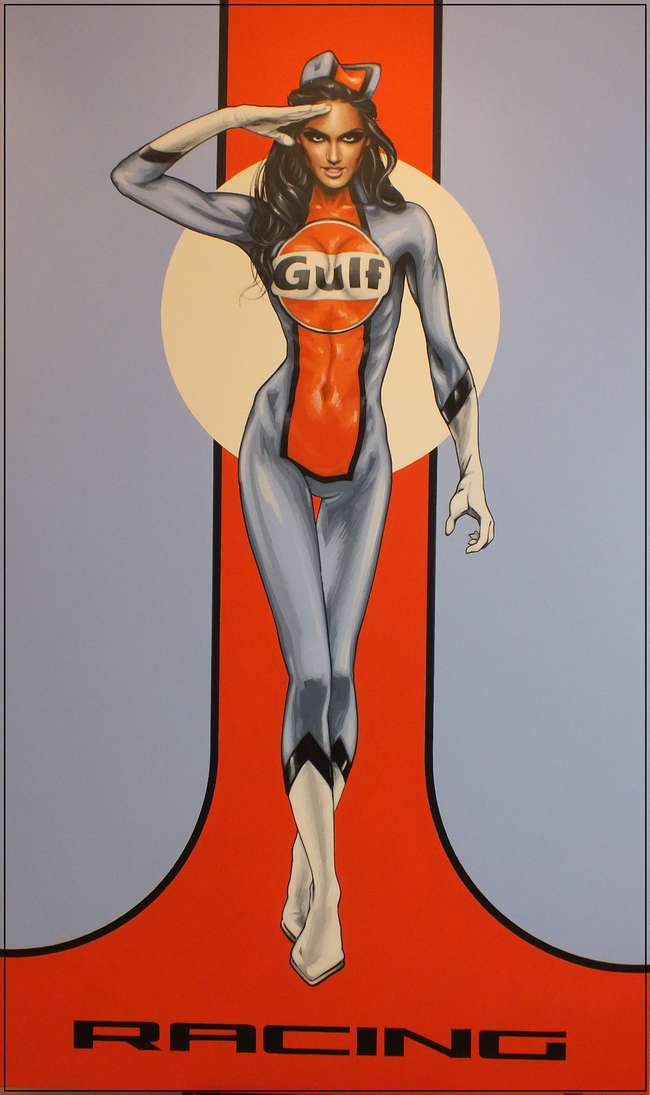 Gulf Racing Girl-Sold